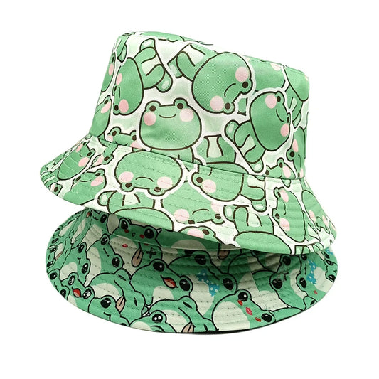 Male and Female Students Cute Sun Shading Basin Hat Bucket Hat Cartoon