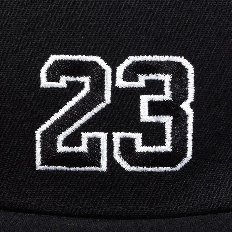 Unisex 23 Embroidery Hip-hop Hats Spring Autumn Adjustable Casual Snapback Caps