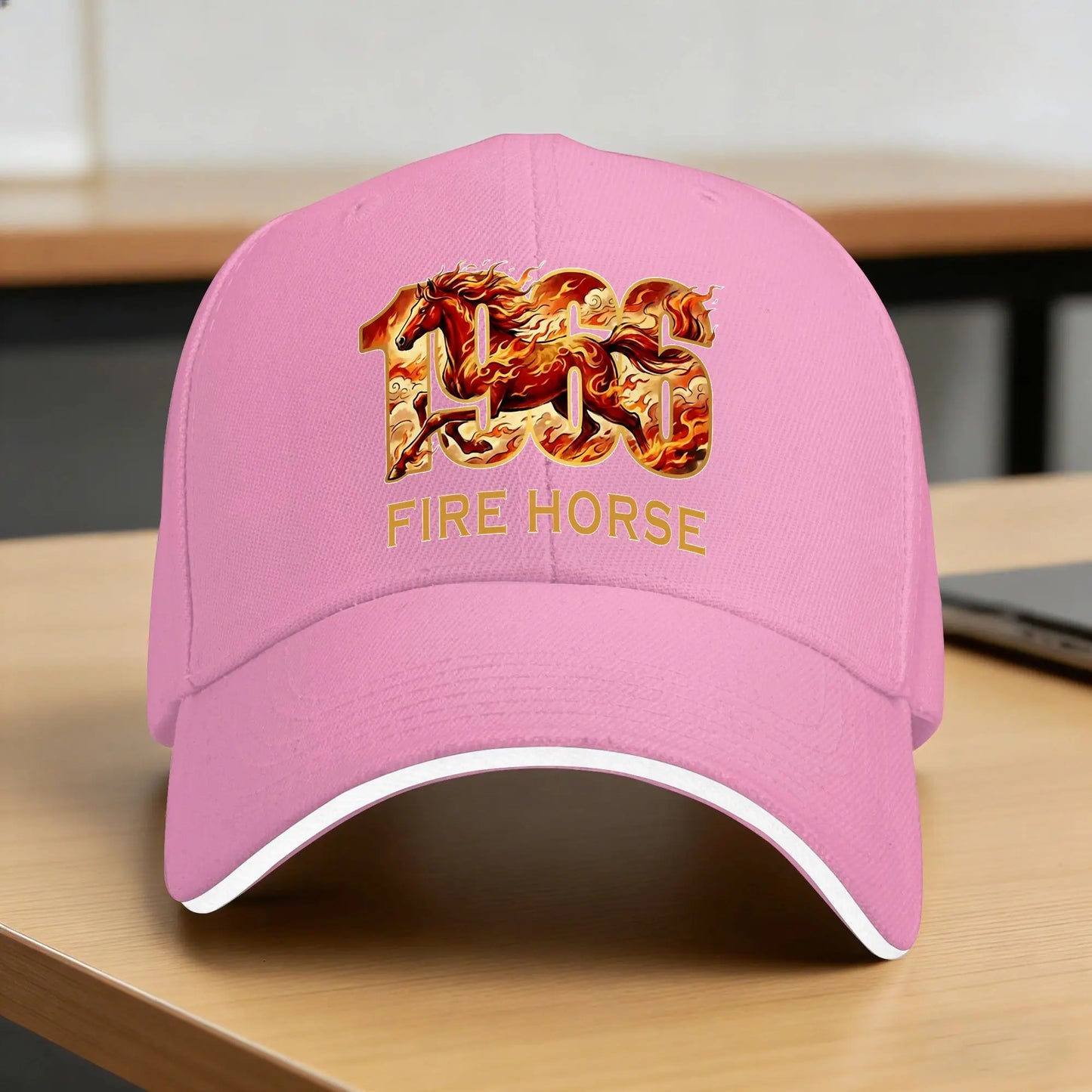 1966 60th Birthday Year of The Fire Horse Zodiac Year Sun Baseball Cap
