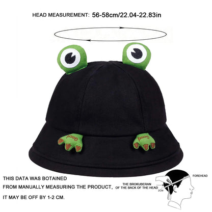 Unisex Cute Frog Personality Bucket Hats Fishermen Caps