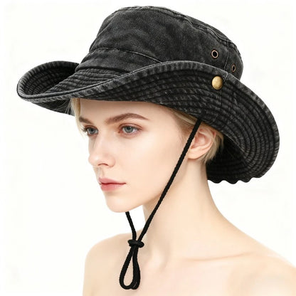 1pc Unisex Solid Color Bucket Hat