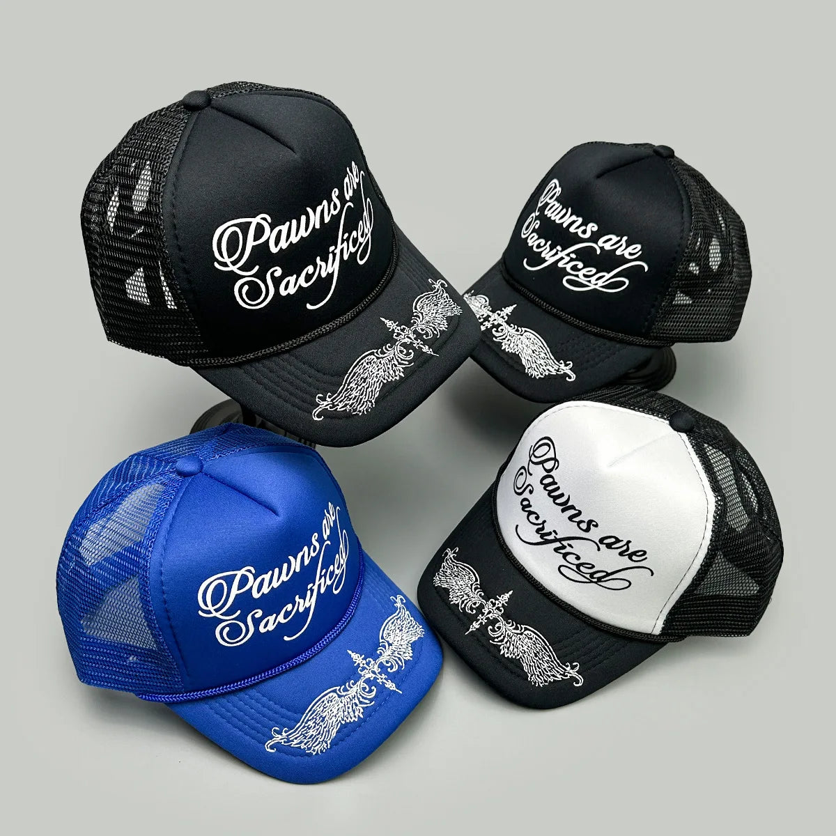 New Unisex Personal Printed Letters Wing Baseball Hats