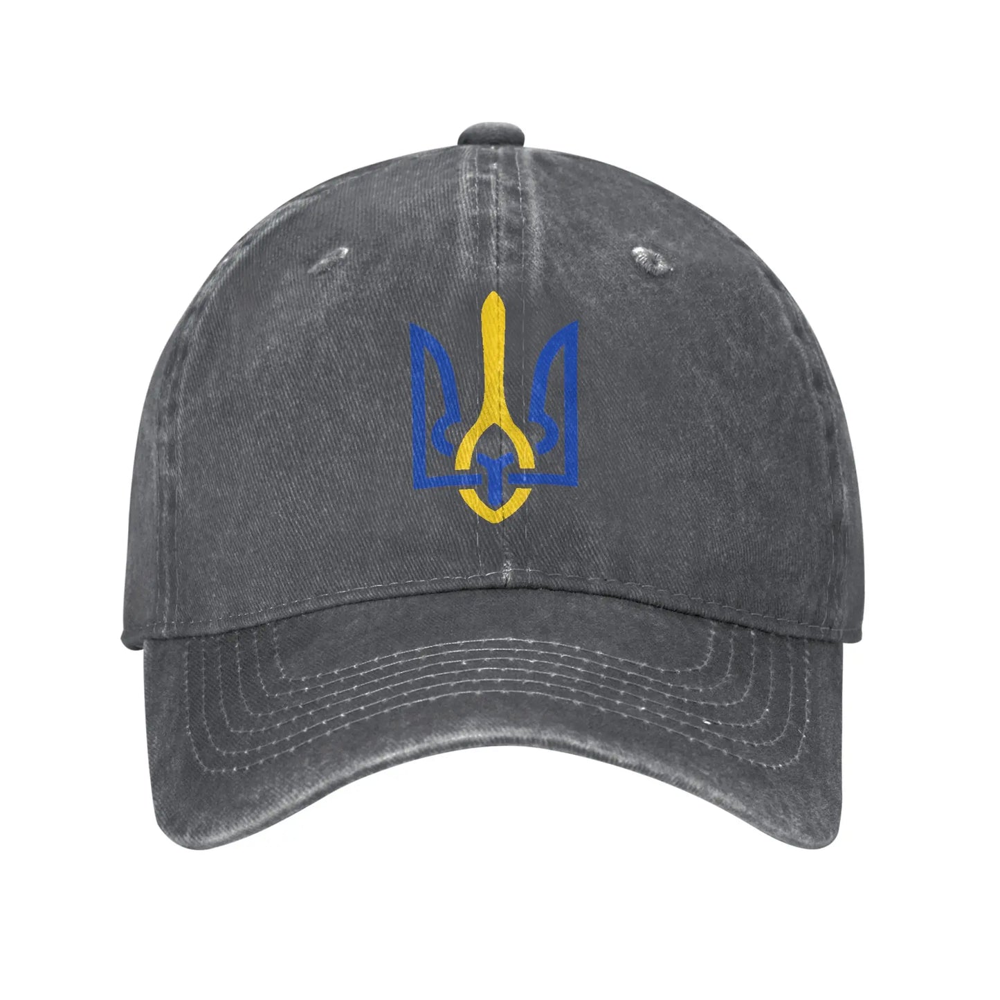 Ukrainian Coat Of Arms Washed Baseball Cap