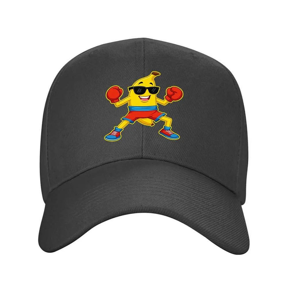 Boxing Banana Graphic Baseball Cap
