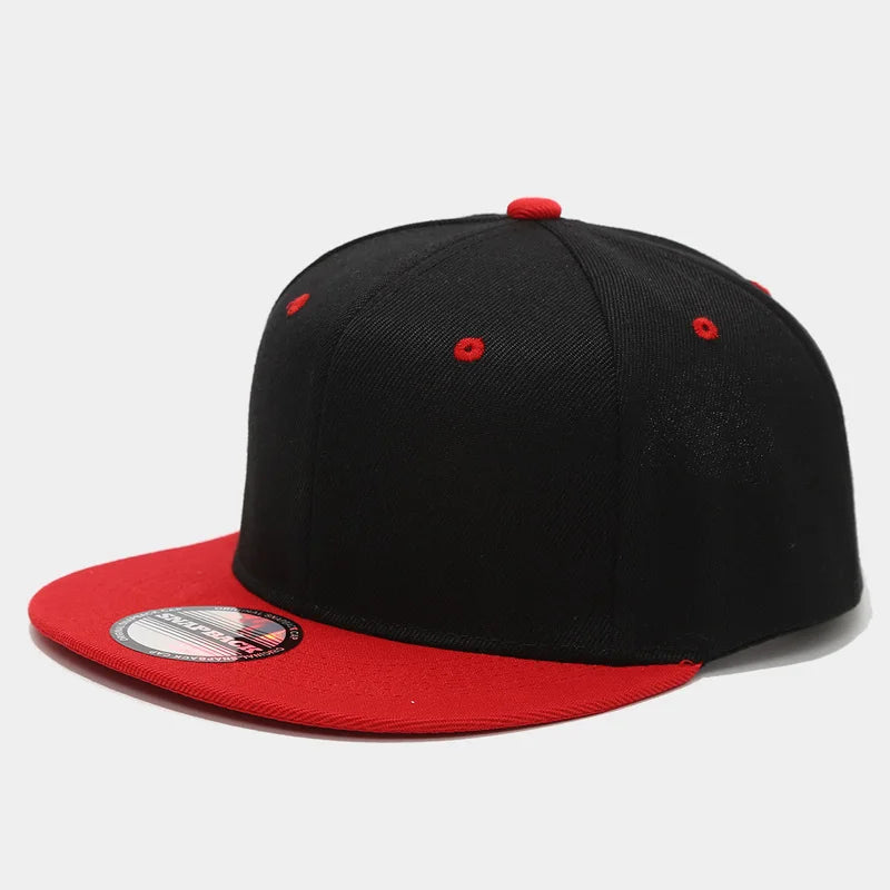 Two-Color Block Hip-Hop Cap Snapback Cap For Men And Women