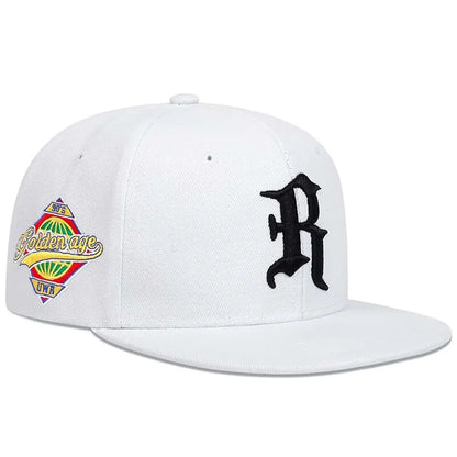 Gothic Letter R Embroidery Hip-hop Hats Snapback Caps Baseball Caps Sunscreen Hat