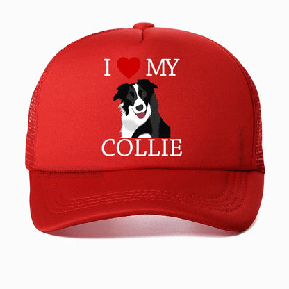 I Love My Border Collie Baseball Cap