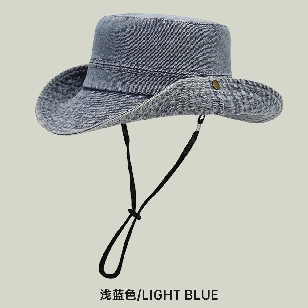 Cotton Style Bucket Hat Men Women Trendy Lightweight