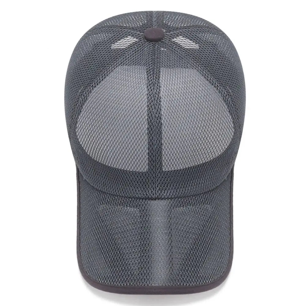 Fashion Quick Dry Full Mesh Caps Sun Protection Breathable Summer Baseball Cap