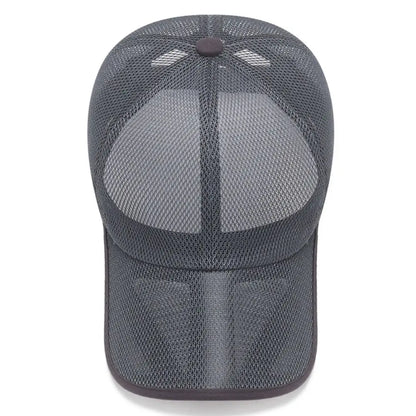 Fashion Quick Dry Full Mesh Caps Sun Protection Breathable Summer Baseball Cap