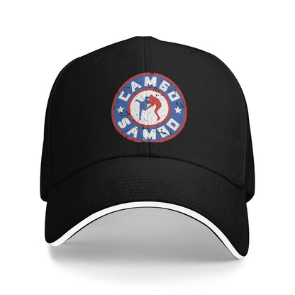 Sambo Dagestan Wrestling Russian Flag Baseball Cap