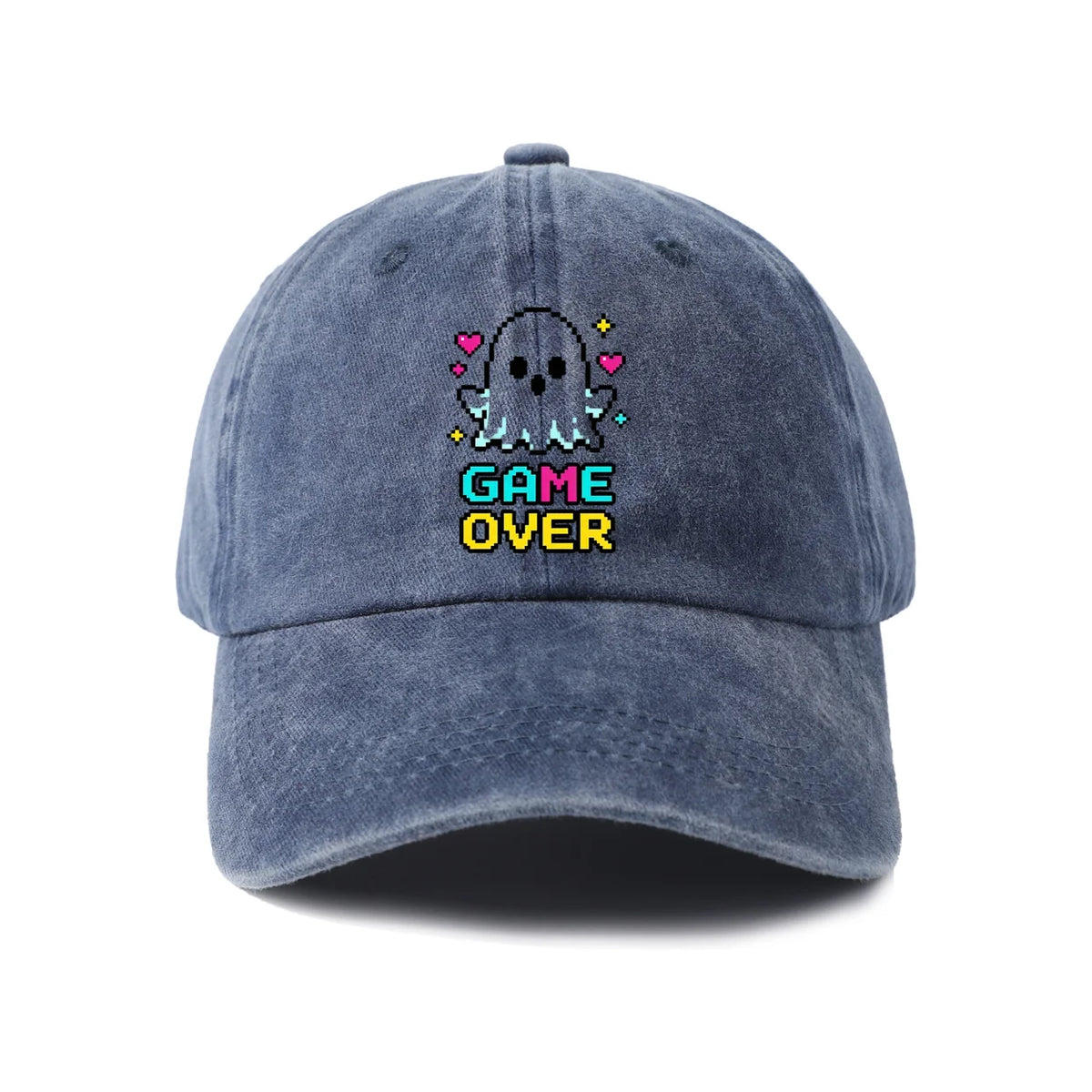 Game Over Black Cat Graphic Baseball Cap