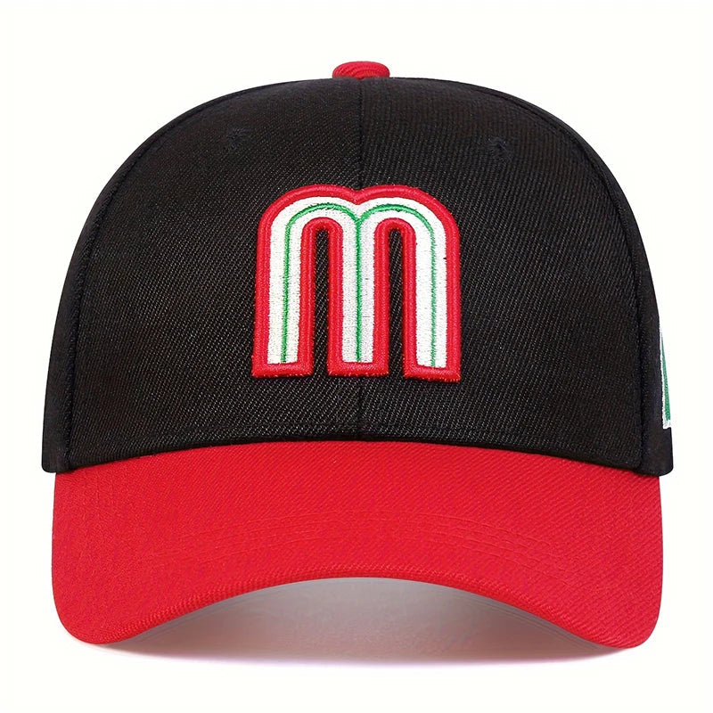 Unisex M Letter Embroidery Baseball Caps