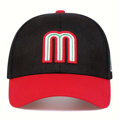 Unisex M Letter Embroidery Baseball Caps