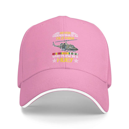 Vietnam Veteran Vet Uh1 Huey Helicopter Baseball Cap