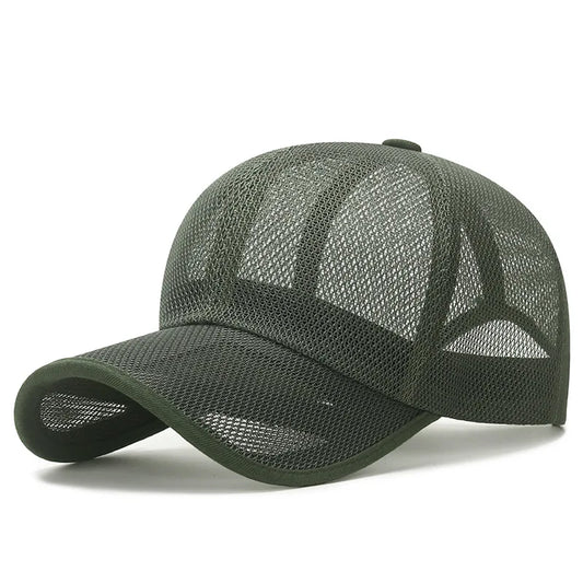 Summer Hollow-Out Sunshade Hat Brim Breathable Mesh Baseball Cap