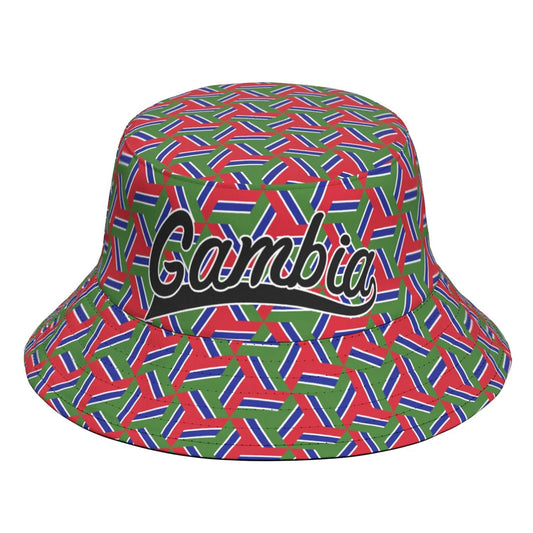 Gambia Fisherman Hats Free Custom Name Number Arab Team Logo Bucket Cap