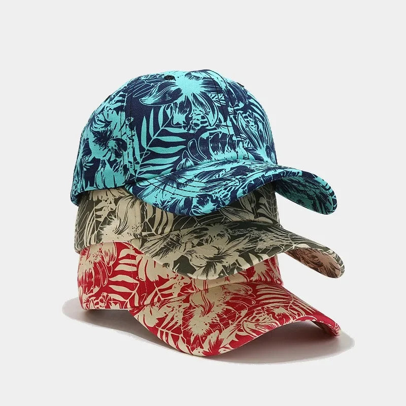 Four Seasons Cotton Print Casquette Baseball Cap