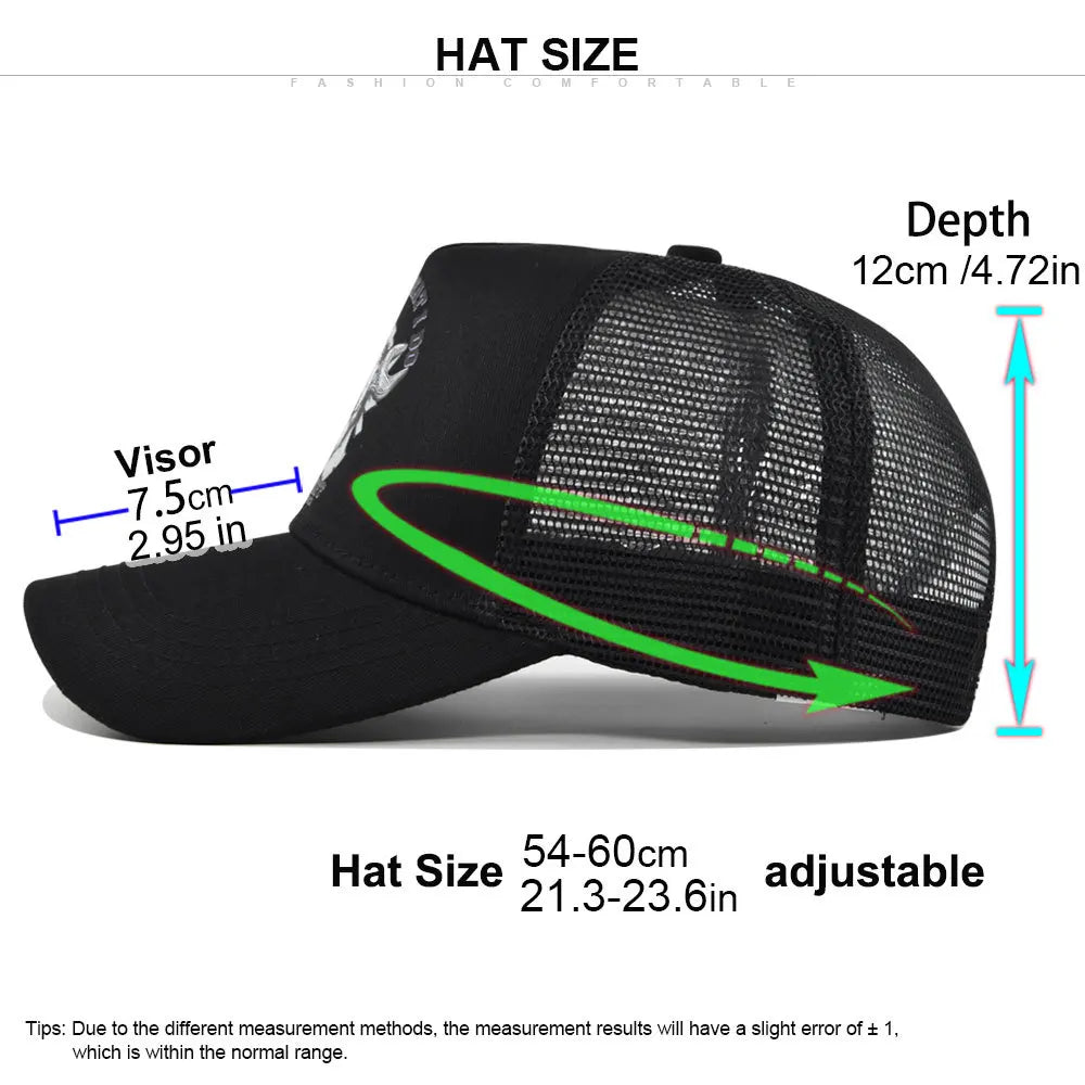 New Fashion Spring Summer Printed Mesh Breathable Baseball Cap