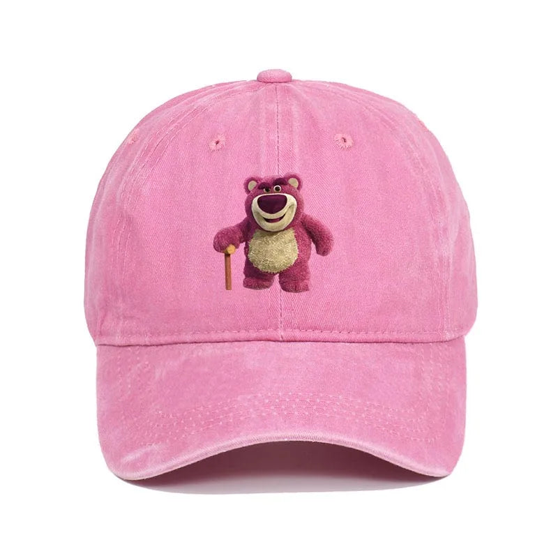 Cartoon Washed Lotso Print Baseball Cap