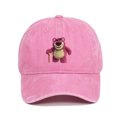 Cartoon Washed Lotso Print Baseball Cap