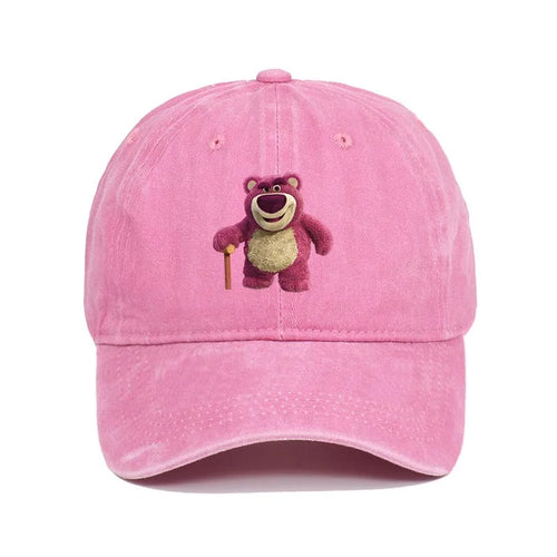 Cartoon Washed Lotso Print Baseball Cap