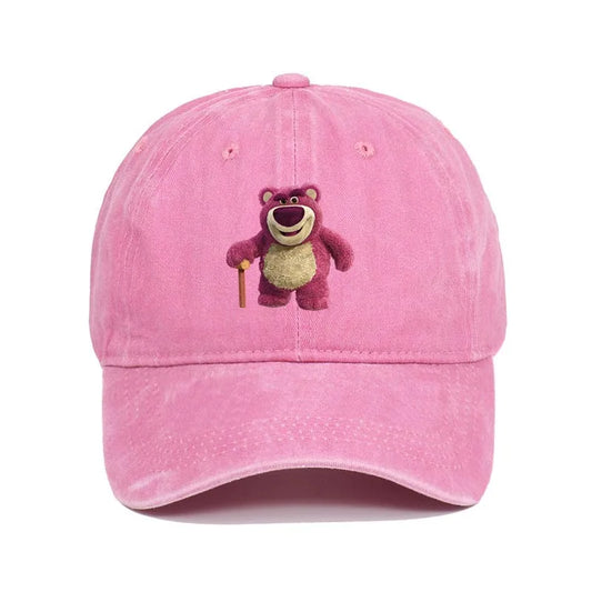 Cartoon Washed Lotso Print Baseball Cap