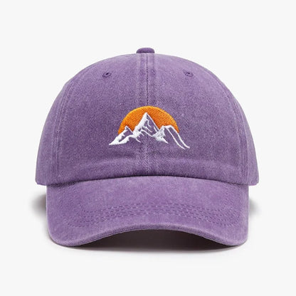 Unisex Embroidered Sunset Baseball Hat