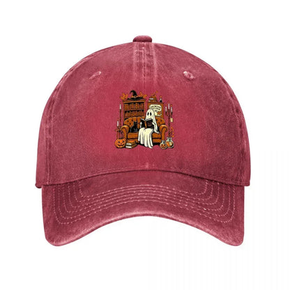 Ghost Library Vintage Washed Denim Baseball Cap