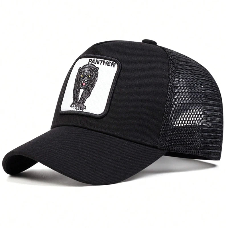 Unisex Leopard Embroidery Baseball Caps