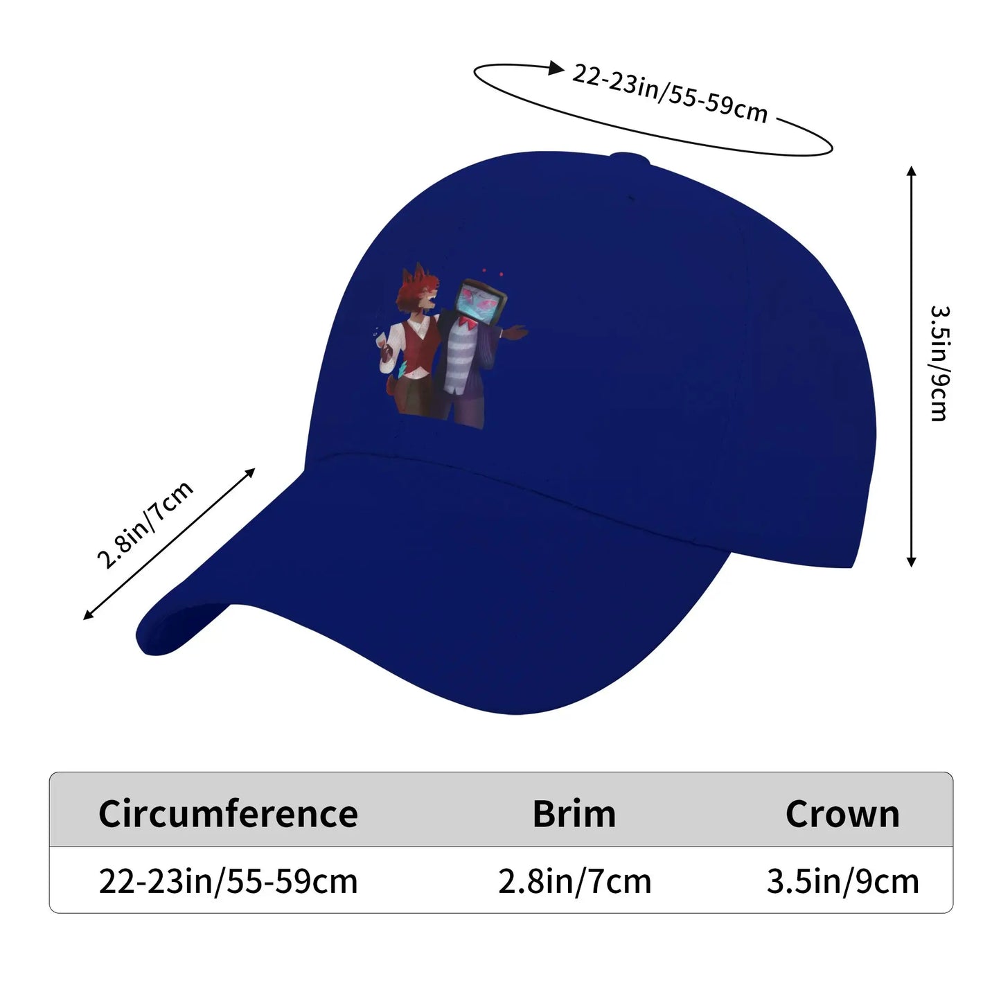 Adult Radiostatic Vox Alastor Cap Casual Baseball Caps