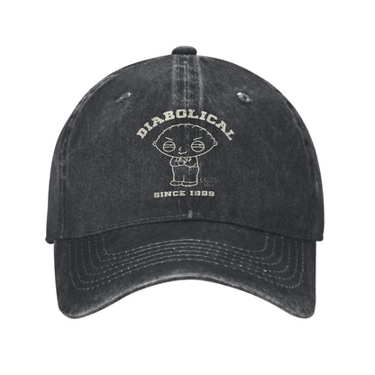 aFamilies Cartoon Don't Go To Bed Angry Bedtime Stewie Baseball Cap