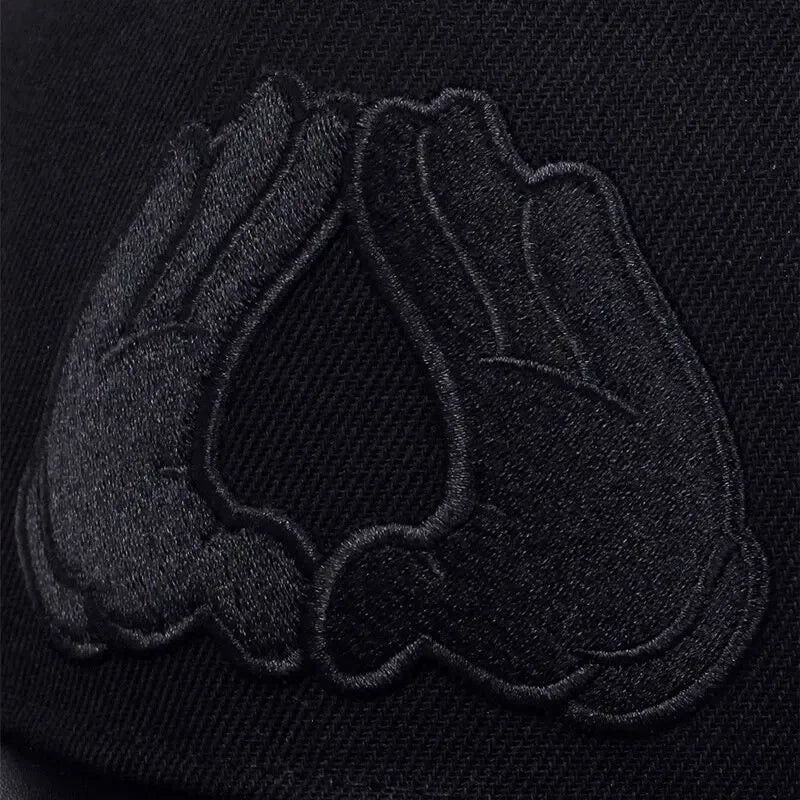 Unisex Hands With Love Embroidery Hip-Hop Hats Spring Autumn Outdoor Snapback Caps