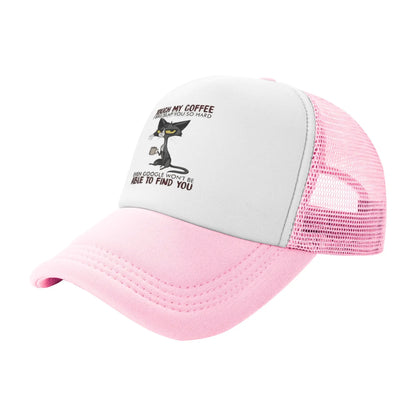 TOUCH MY COFFEE I WILL SLAP YOU SO HARD Mesh Baseball Cap