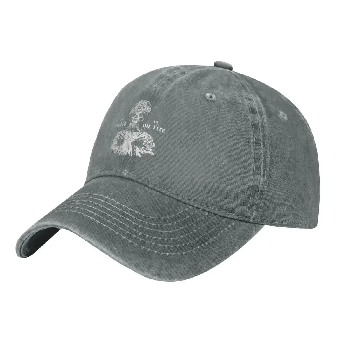 Rock And Roll G-Ghost Unique Demin Cap Breathable Design Baseball Cap