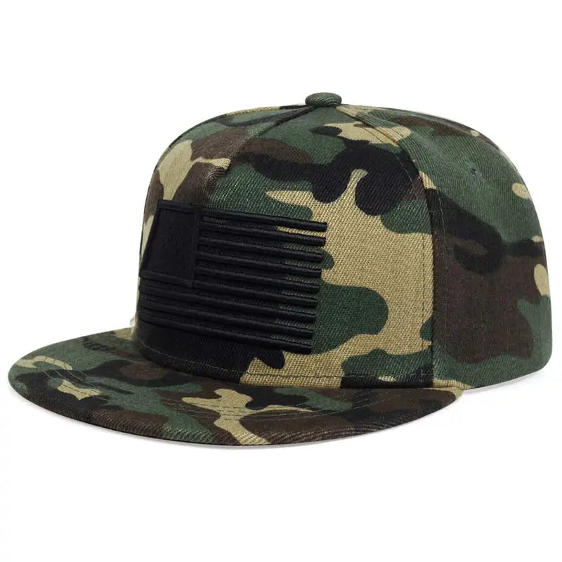 High Quality USA Flag CamouflageFor Men Snapback Caps