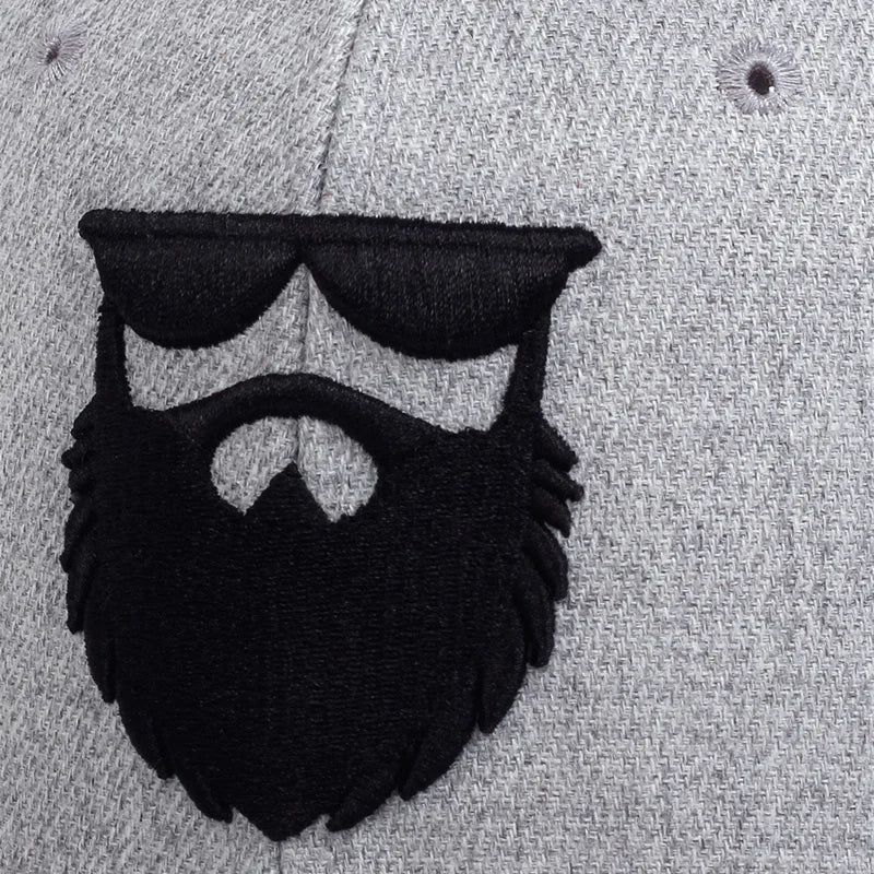 Fashion Men Women Cotton Snapback Hat Hip Hop Baseball Cap Beard Old Men