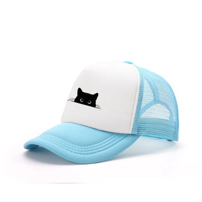Cute Cat Print Adjustable Baseball Cap