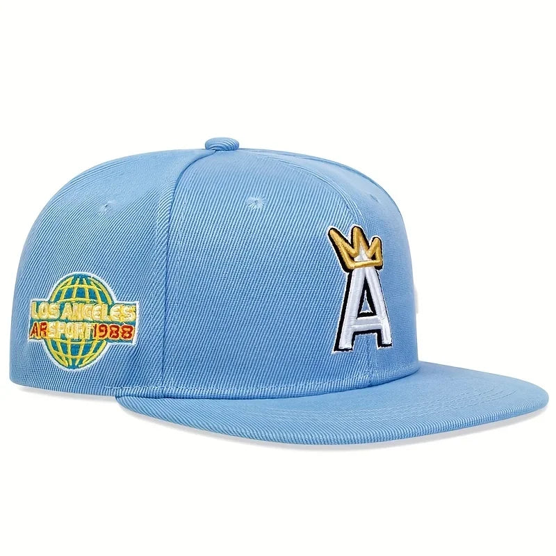 Unisex A letter crown Embroidery Hip-hop Hats
