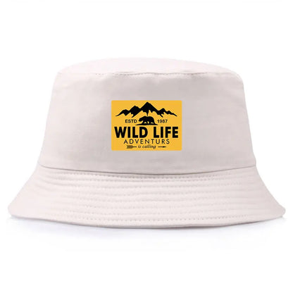 Wild Life Printed Reversible Bucket Hat Woman Man