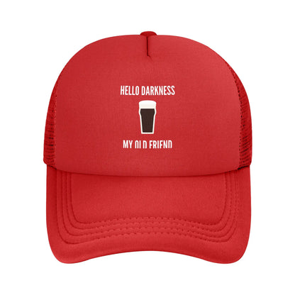 Hello Darkness My Old Friend Beer Baseball Caps
