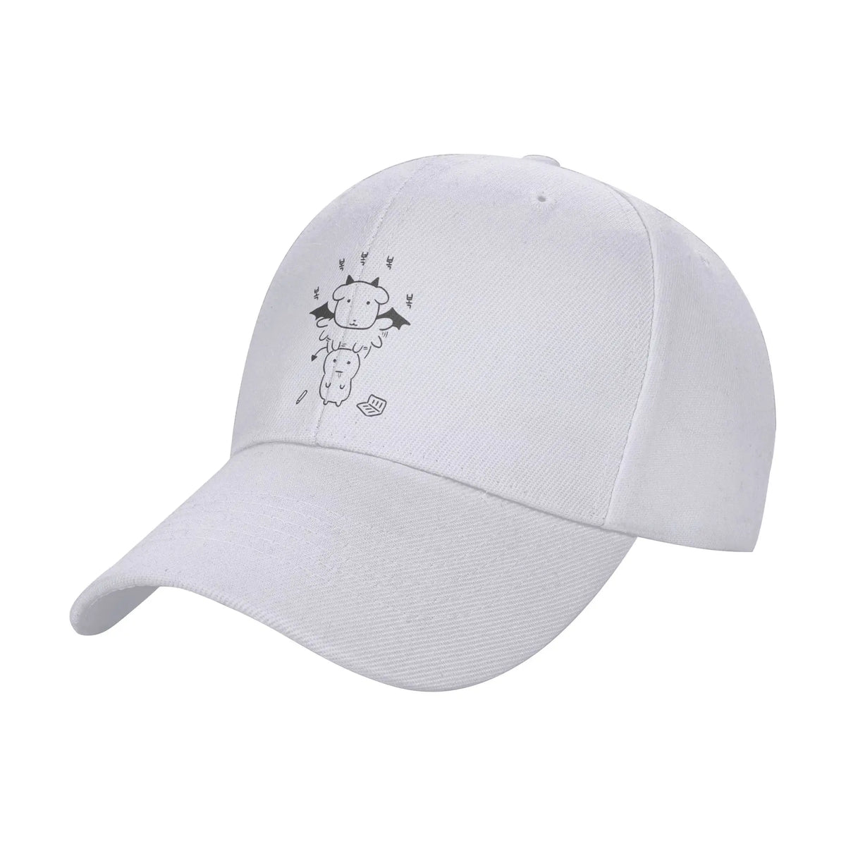 Summer Black Background Ghost Dog Dark Style Baseball Cap