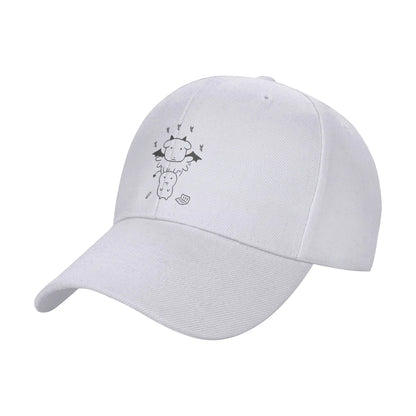 Summer Black Background Ghost Dog Dark Style Baseball Cap