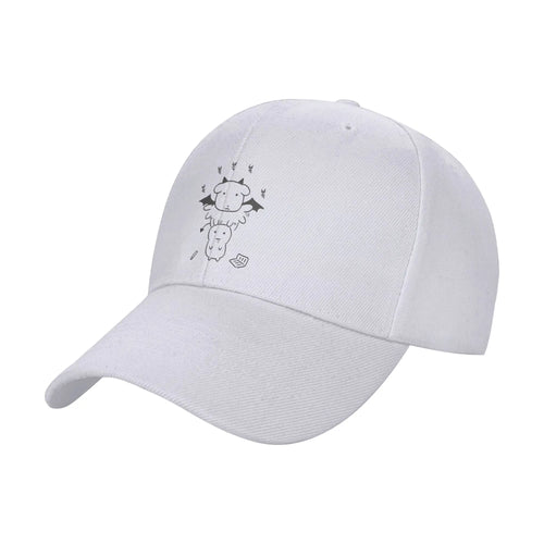Summer Black Background Ghost Dog Dark Style Baseball Cap