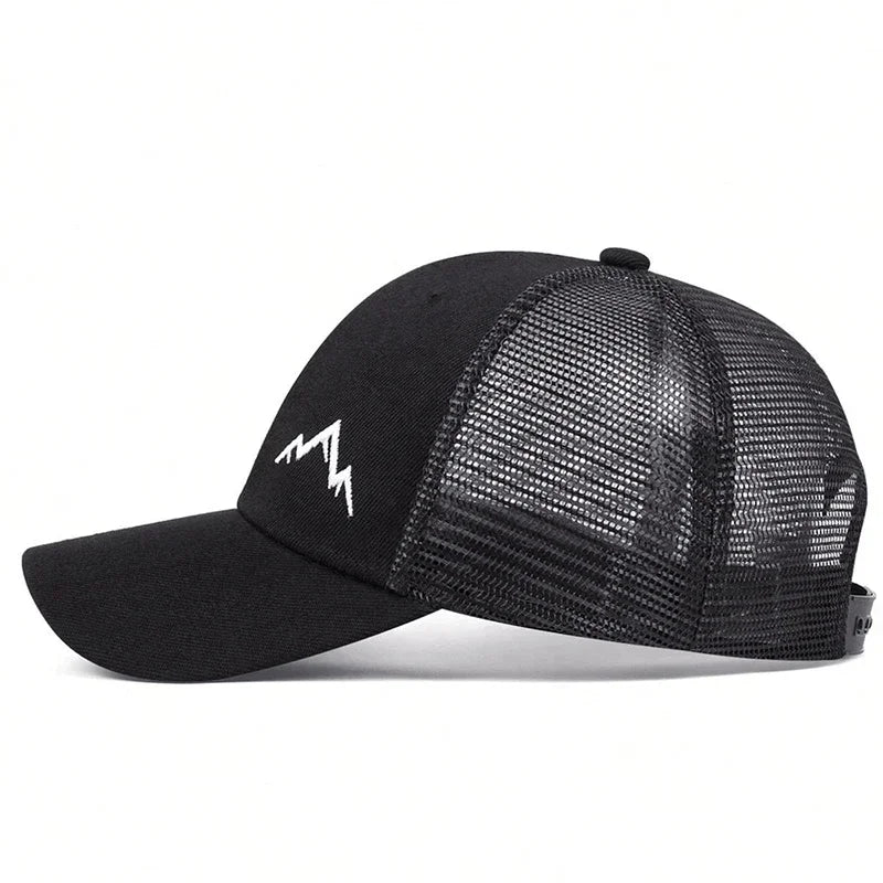Unisex Mountain Range Embroidery Baseball Caps