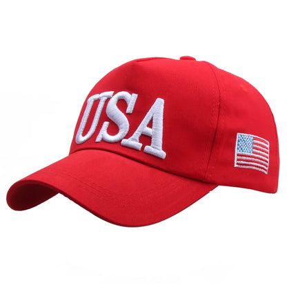 USA Flag Embroidered Baseball Caps, Men Women Outdoor Sports Event Casual Baseball Caps