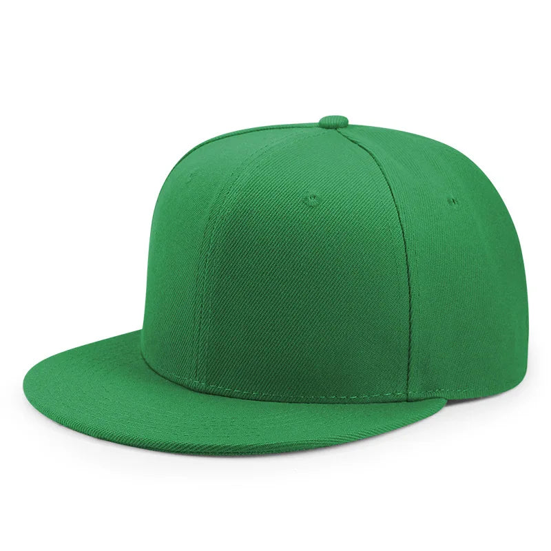 Wholesale 40 Colors Flat Peak Snapback Caps Lady Fashion