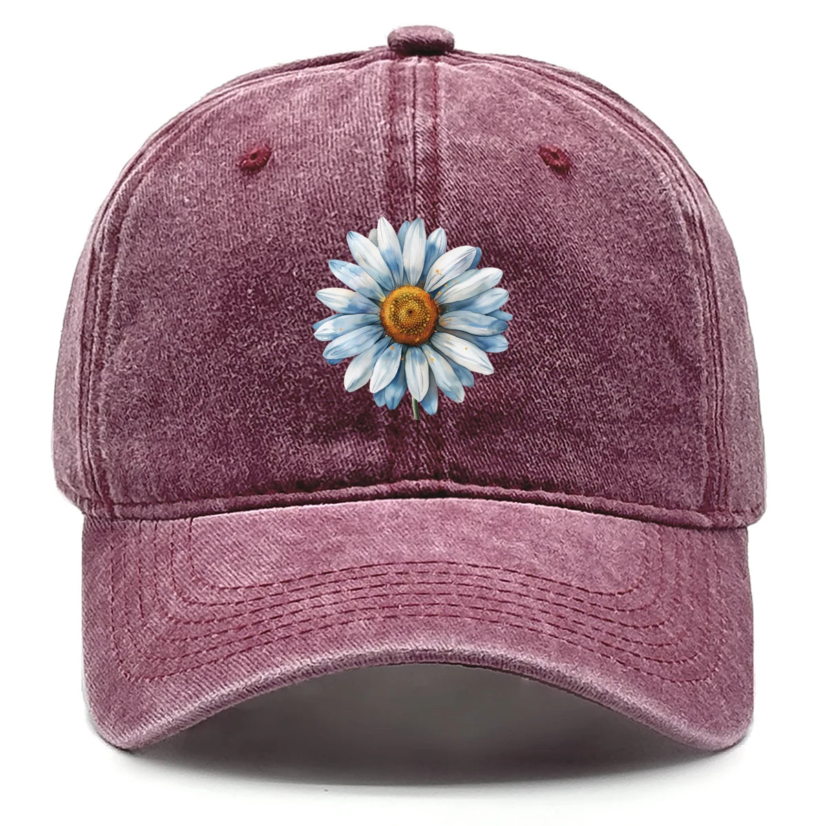 Flower Print Snapback Baseball Cap Flower Hat