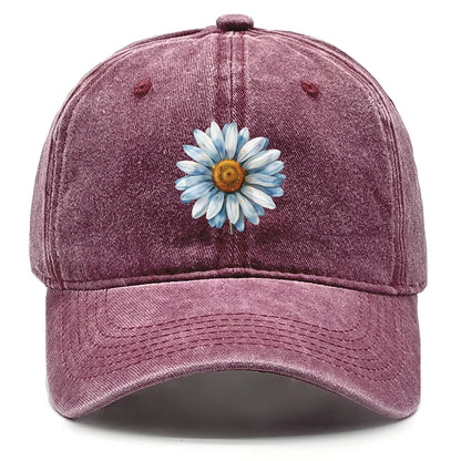 Flower Print Snapback Baseball Cap Flower Hat