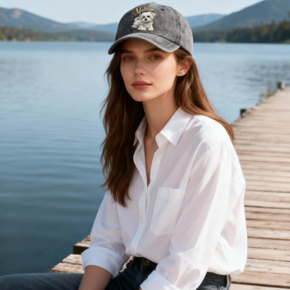 Women's Maltese Dog Baseball Cap